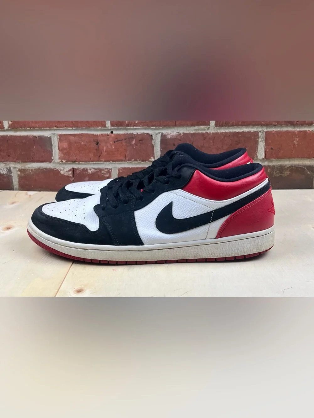 Nike Air Jordan 1 Low SE Black Toe Men’s Size 13